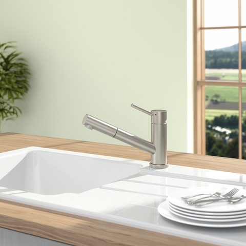 Villeroy & Boch Como Shower Window – kuchyňská baterie, barva masivní nerez – pohled 2