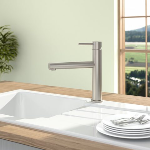 Villeroy & Boch Como Sky – kuchyňská baterie, barva masivní nerez – pohled 2