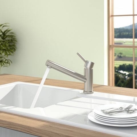 Villeroy & Boch Como Window – kuchyňská baterie, barva masivní nerez – pohled 5