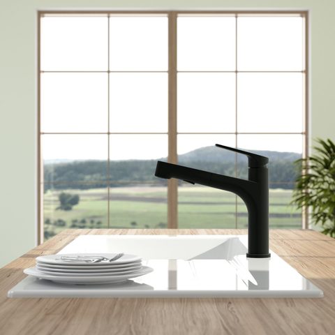 Villeroy & Boch Junis Sky Shower – kuchyňská baterie, barva matná černá – pohled 3
