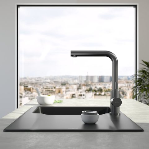 Villeroy & Boch Modern Steel – kuchyňská baterie, barva antracit – pohled 3