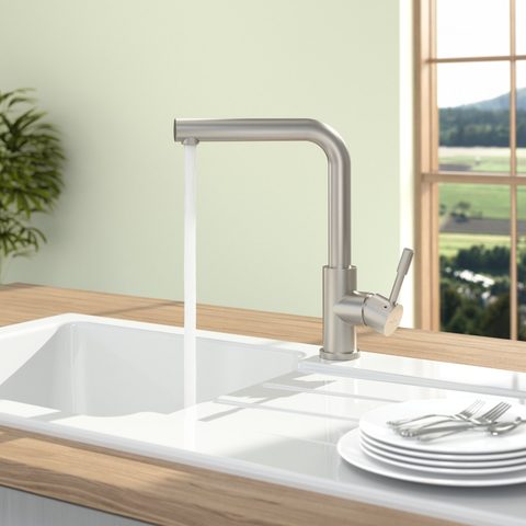 Villeroy & Boch Modern Steel – kuchyňská baterie, barva masivní nerez – pohled 4