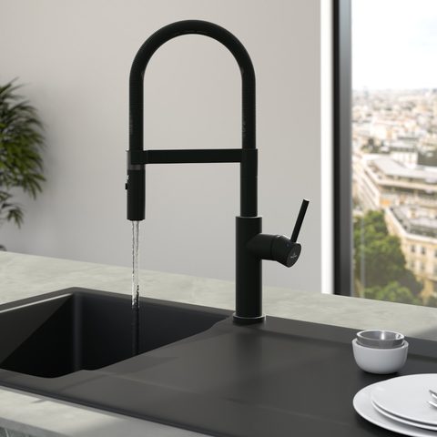Villeroy & Boch Steel Expert 2.0 – kuchyňská baterie, barva matná černá – pohled 4