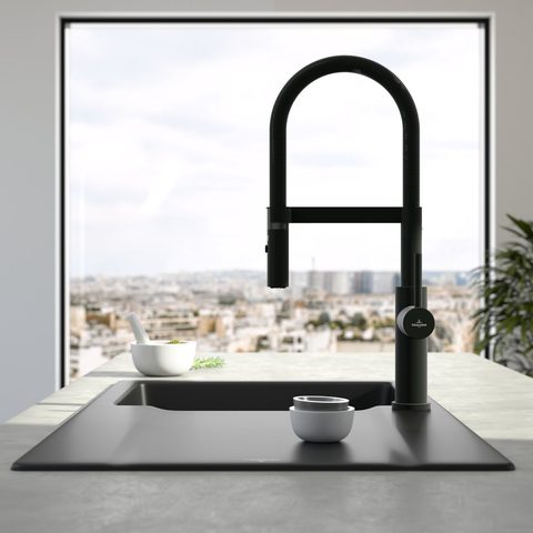 Villeroy & Boch Steel Expert 2.0 – kuchyňská baterie, barva matná černá – pohled 3