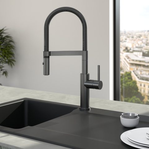 Villeroy & Boch Steel Expert 2.0 – kuchyňská baterie, barva antracit – pohled 2