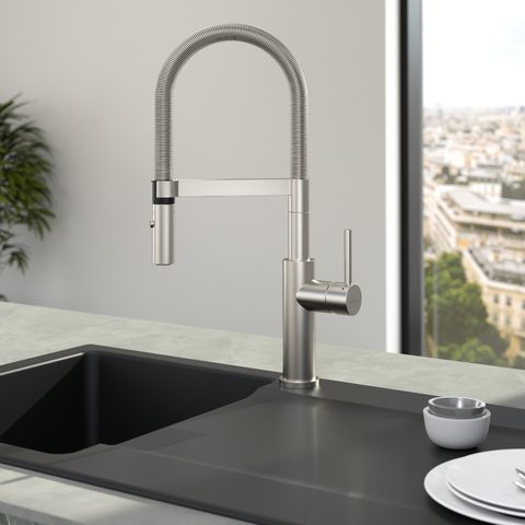 Villeroy & Boch Steel Expert 2.0 – kuchyňská baterie, barva masivní nerez – pohled 2