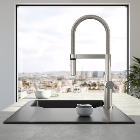 Villeroy & Boch Steel Expert 2.0 – kuchyňská baterie, barva masivní nerez – pohled 3