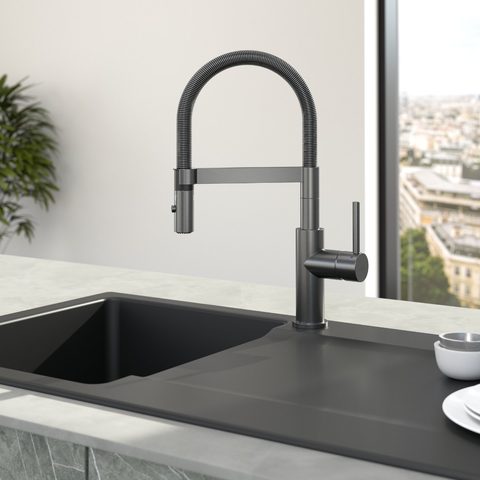 Villeroy & Boch Steel Expert Compact – kuchyňská baterie, barva antracit – pohled 2