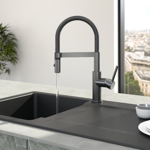 Villeroy & Boch Steel Expert Compact – kuchyňská baterie, barva antracit – pohled 4