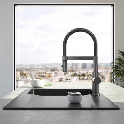 Villeroy & Boch Steel Expert Compact – kuchyňská baterie, barva antracit – pohled 3