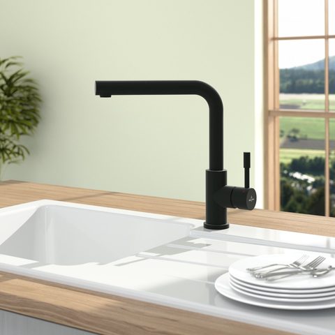 Villeroy & Boch Steel Shower Window – kuchyňská baterie, barva matná černá – pohled 2