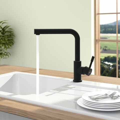 Villeroy & Boch Steel Shower Window – kuchyňská baterie, barva matná černá – pohled 4