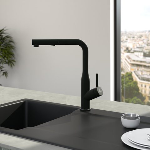 Villeroy & Boch Subway Style Shower – kuchyňská baterie, barva matná černá – pohled 2
