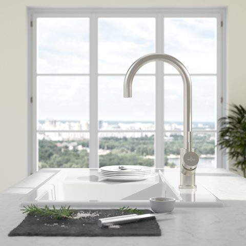 Villeroy & Boch Umbrella – kuchyňská baterie, barva masivní nerez – pohled 3