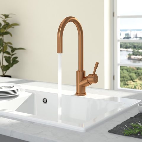 Villeroy & Boch Umbrella Flex – kuchyňská baterie, barva bronz – pohled 5